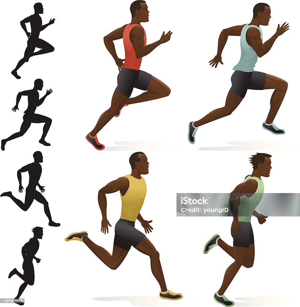 Sprinters - 走るのロイヤリティフリーベクトルアート