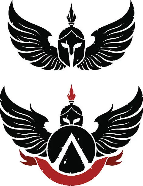 Vector illustration of Coat of arms Sparta