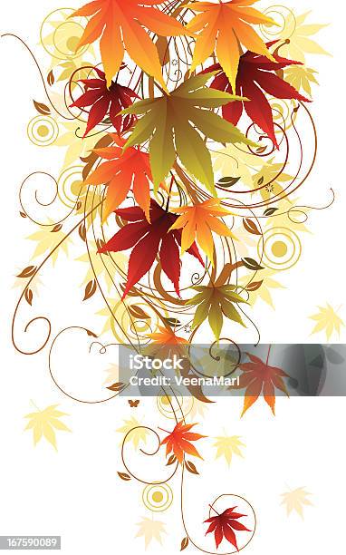 Jesień Swirls - Stockowe grafiki wektorowe i więcej obrazów Burak zwyczajny - Burak zwyczajny, Clip Art, Czerwony