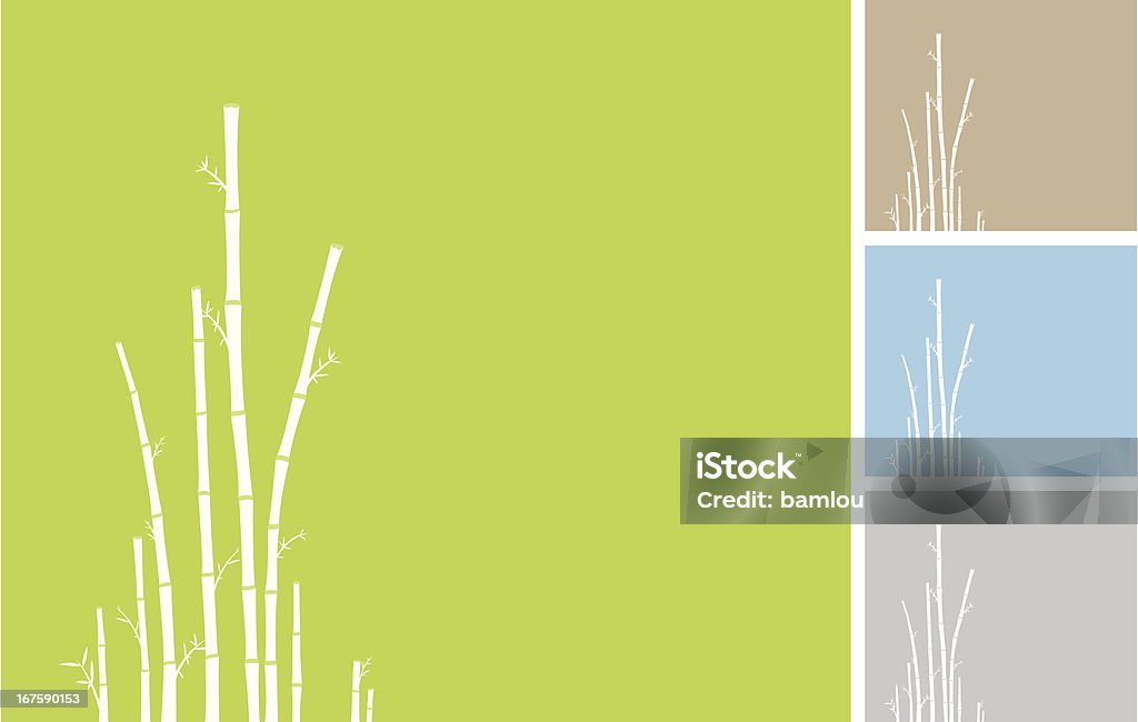Bambus-Hintergrund - Lizenzfrei Bambus - Graspflanze Vektorgrafik