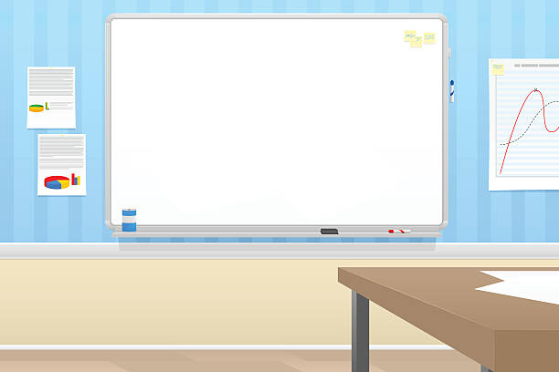istock Illustration of a whiteboard in a meeting room 167590173