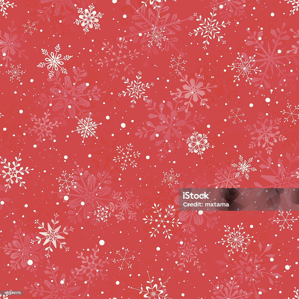 Weihnachten-Schneeflocken-Muster - Lizenzfrei Abstrakt Vektorgrafik