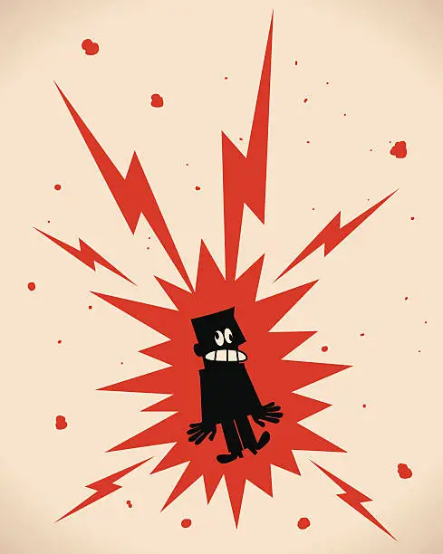 Vector illustration of Electric Shock