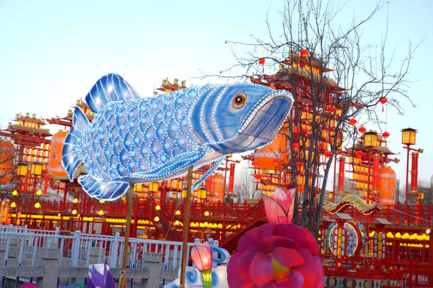 istock Chinese festive lantern at night 1675907981