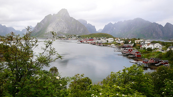 Reine is a small fishing village, famous for its natural beauty and scenic location.