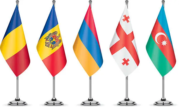 Vector illustration of Table Flags