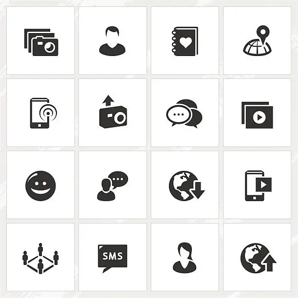 Vector illustration of Social Media Icons