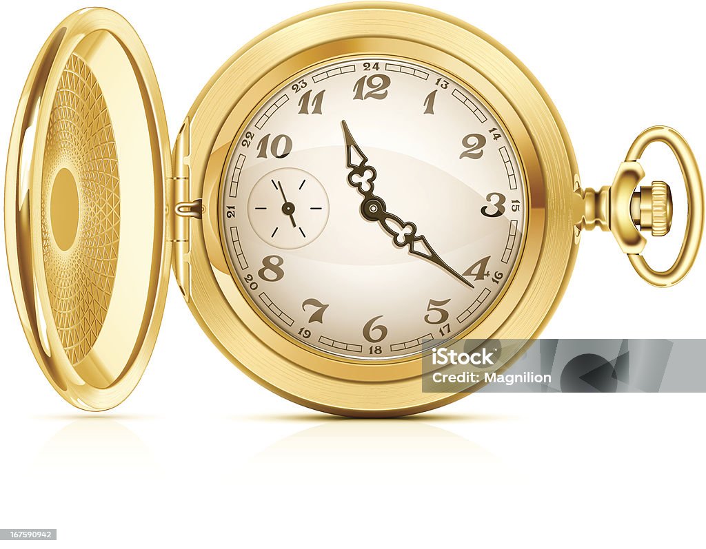 金懐中時計 - 懐中時計のロイヤリティフリーベクトルアート