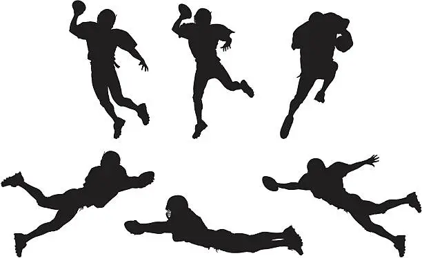 Vector illustration of Football player in action