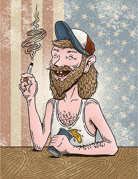 Redneck Joe vector art illustration