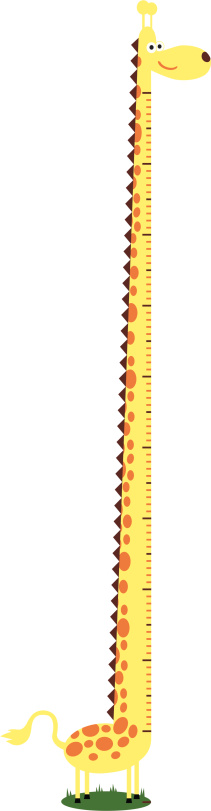 Giraffe Ruler Coloring Giraffe Ruler Stock Illustration - Download Image Now - Giraffe, Ruler ...