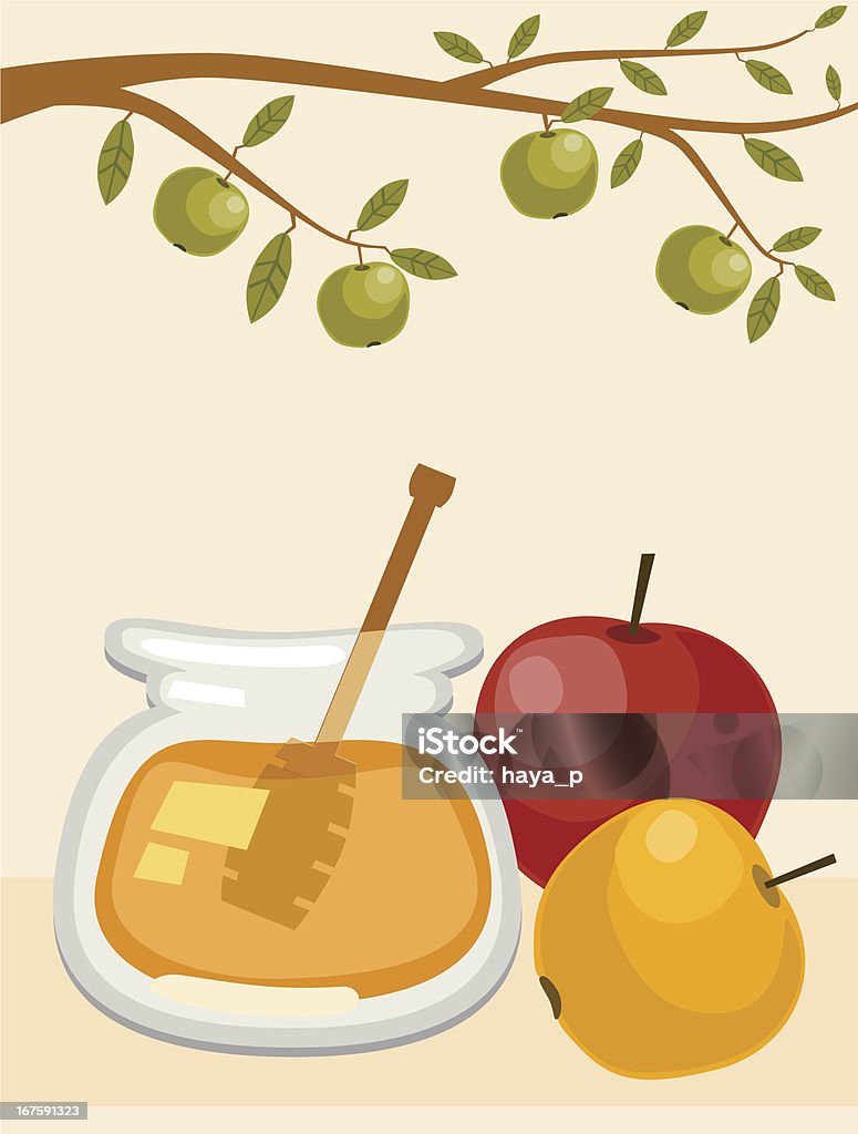 Apple урожай и медом - Векторная графика Без людей роялти-фри