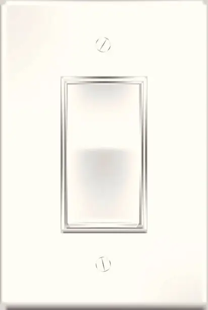 Vector illustration of Modern Flat Light Switch