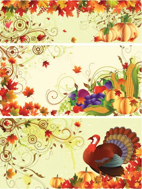 Vector illustration of Thanksgiving Banner