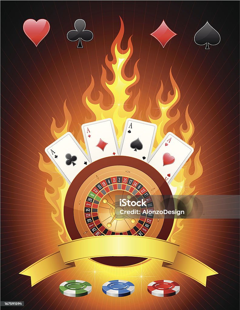 Emblème du Casino - clipart vectoriel de Activité de loisirs libre de droits