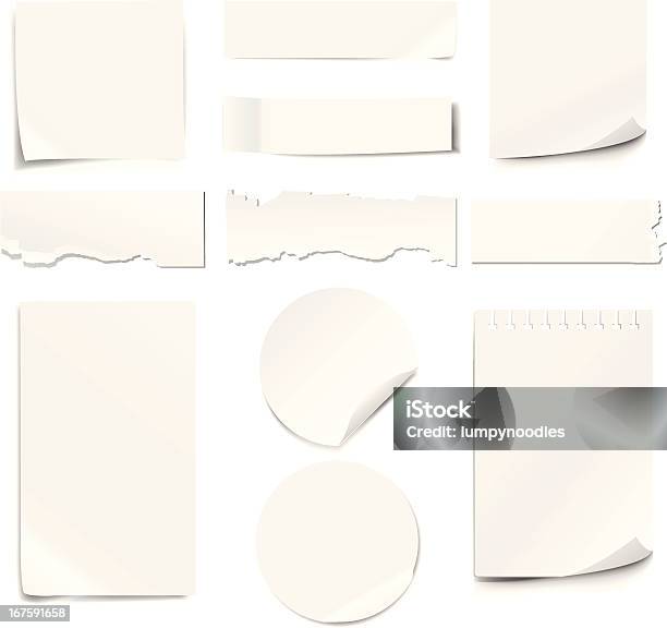 Kawałki Papieru - Stockowe grafiki wektorowe i więcej obrazów Papier - Papier, Karteczka samoprzylepna, Rwać