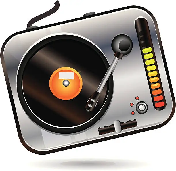 Vector illustration of Turntable Icon