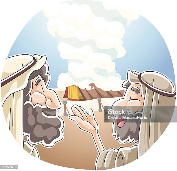 Cloud Covering The Tabernacle Stock Illustration - Download Image Now - Moses - Religious Figure, Architectural Column, Bible