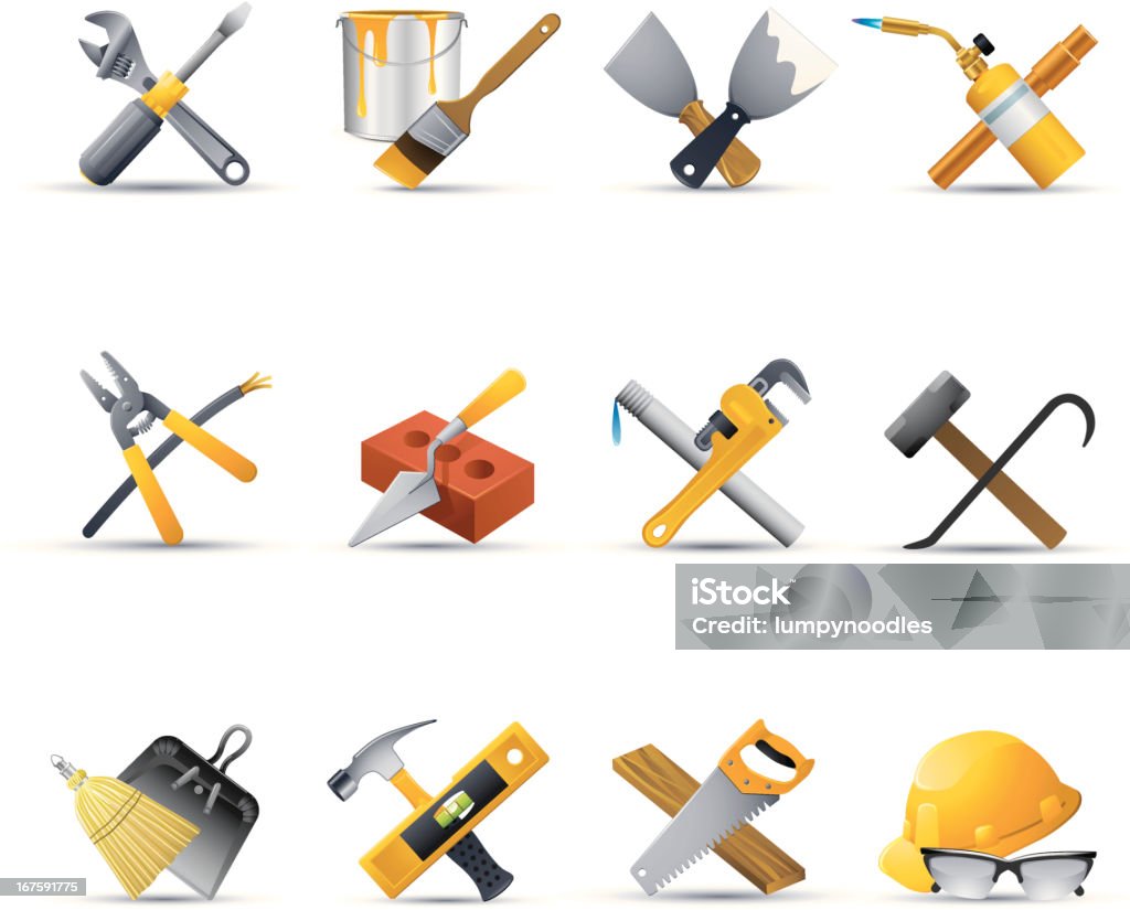 Home Repair Icons  Work Tool stock vector