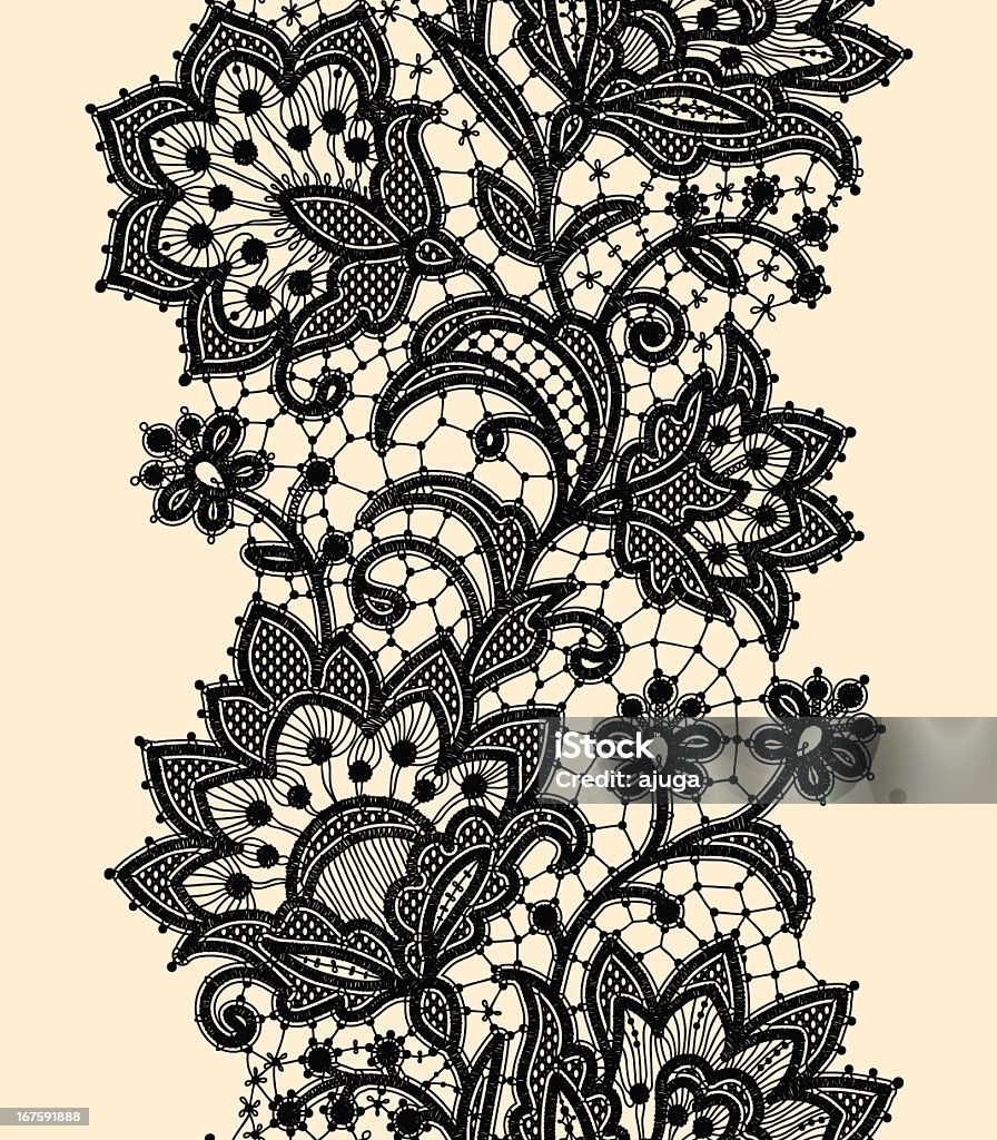 Vertical Seamless Pattern. Black Lace. http://i.istockimg.com/file_thumbview_approve/23542474/1/stock-illustration-23542474-.jpg Lace - Textile stock vector