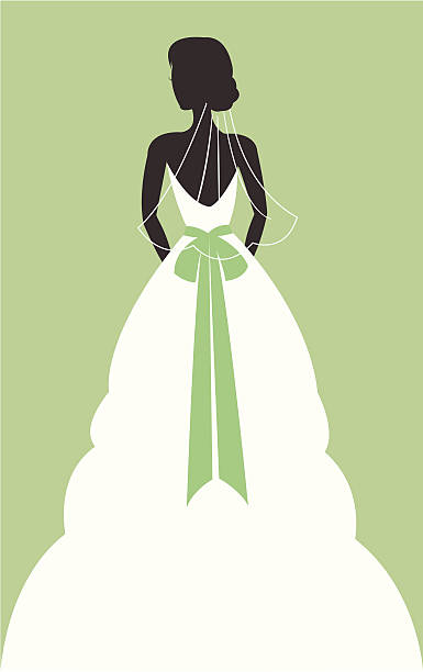 Bridal sillhouette – artystyczna grafika wektorowa