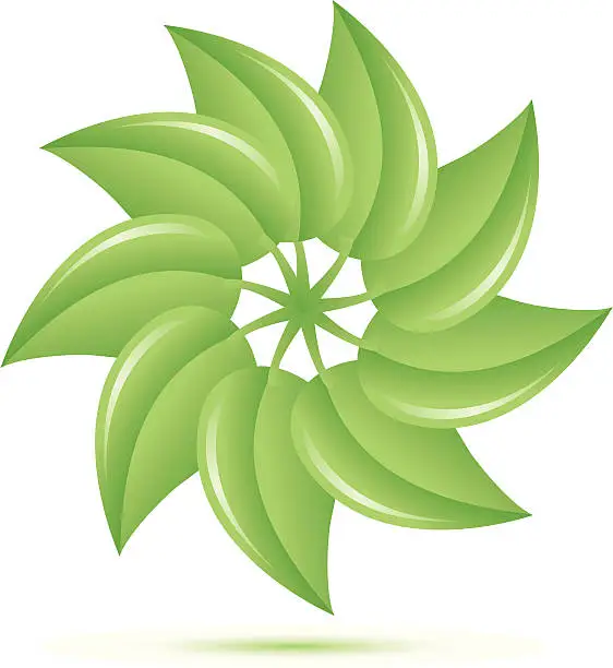 Vector illustration of Leaf Mandala