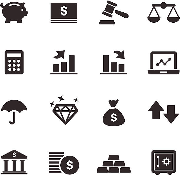 Finance Icons | Mono Series vector art illustration