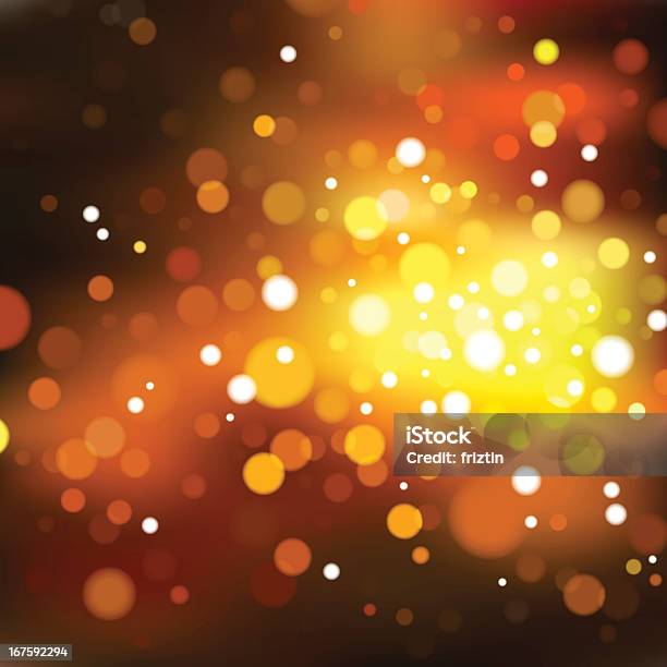 Blurry Hot Lights Eps8 Stock Illustration - Download Image Now - Backgrounds, Orange Color, Gala