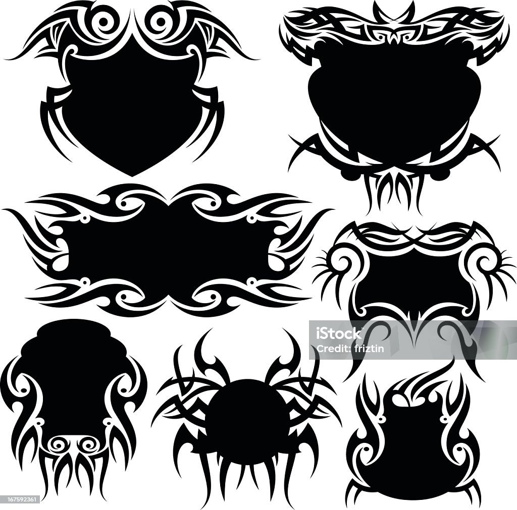 Tribes Frame Tribal Frames Stock Illustration - Download Image Now - Tattoo, Border ...