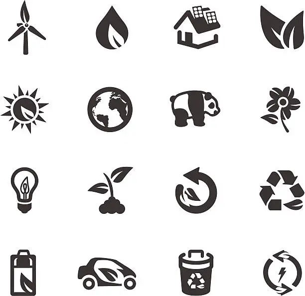 Vector illustration of Environmental Symbols