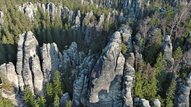 Aerial view of Adrspach-Teplice Rocks