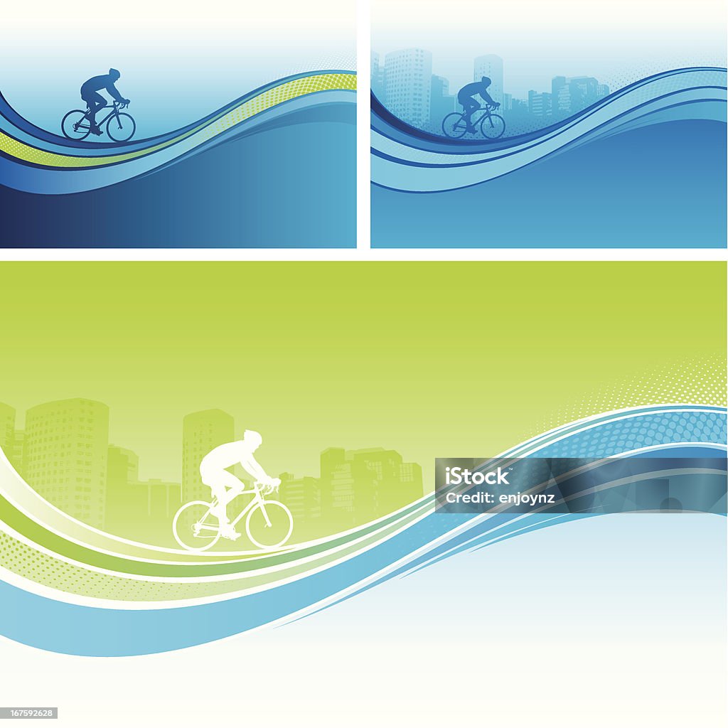 Cycling flow Hintergründe - Lizenzfrei Architektur Vektorgrafik