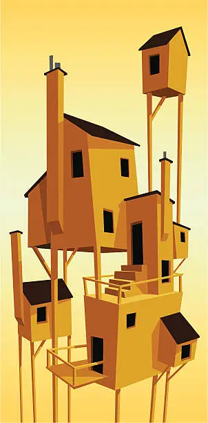 Vector illustration of High Homes