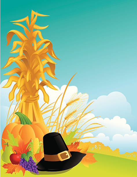 Thanksgiving vector art illustration