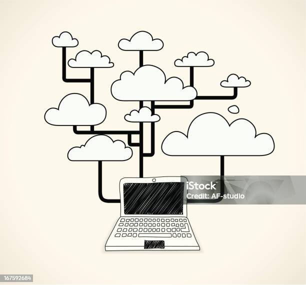 De Données Cloud Vecteurs libres de droits et plus d'images vectorielles de Cloud computing - Cloud computing, Communication, Communication globale