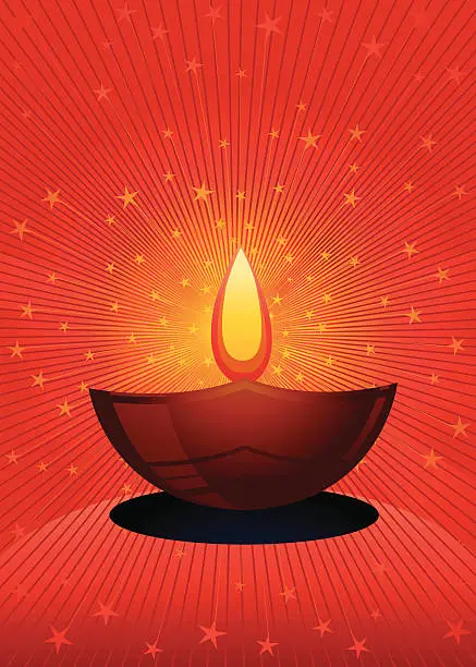 Vector illustration of Diwali