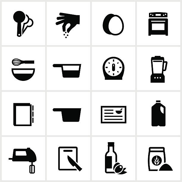 レシピと食材のアイコン - baking computer icon symbol cooking点のイラスト素材／クリップアート素材／マンガ素材／アイコン素材