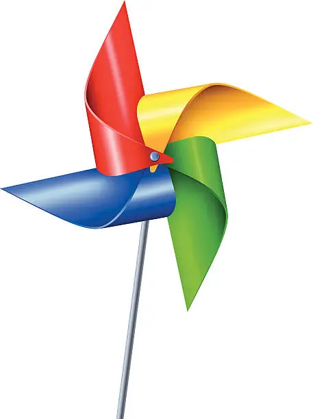 Vector illustration of Pinwheel