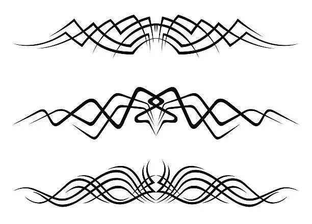 Vector illustration of Tribal Tattoos