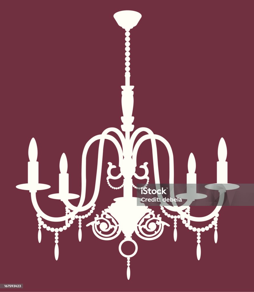 Lustre en nacre - clipart vectoriel de Blanc libre de droits