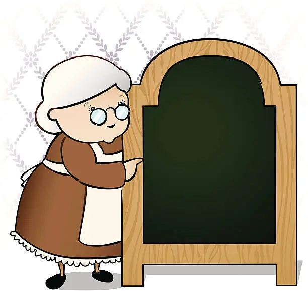 Vector illustration of Granny's Bistro Board