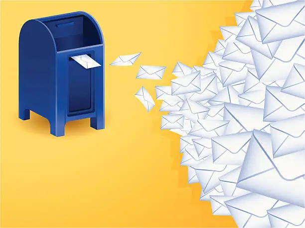 Vector illustration of Mail