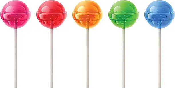 Vector illustration of Lollipops