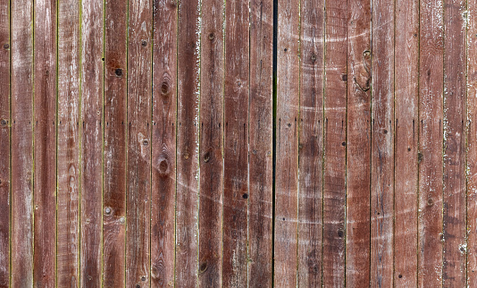 Old wooden fence background photo texture, front view