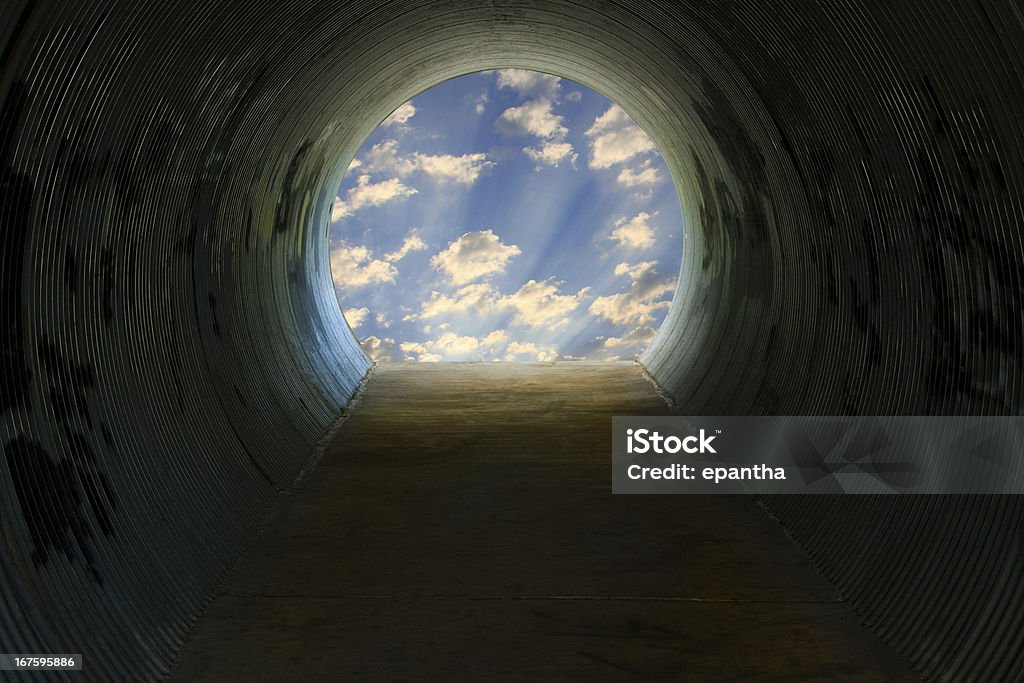 Tunnel mit Licht - Lizenzfrei Freiheit Stock-Foto