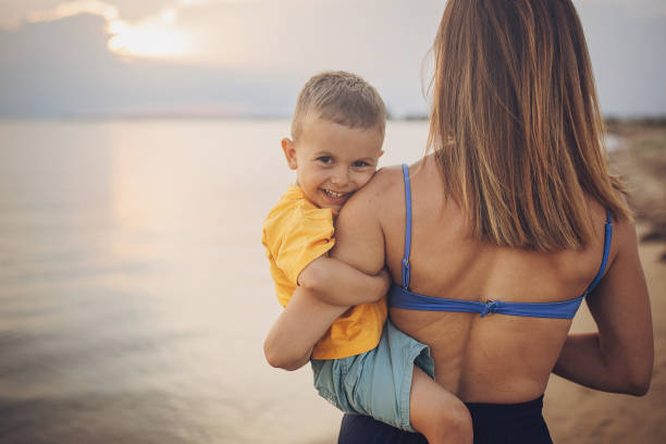 istock Mother with son on vacation 1675990918