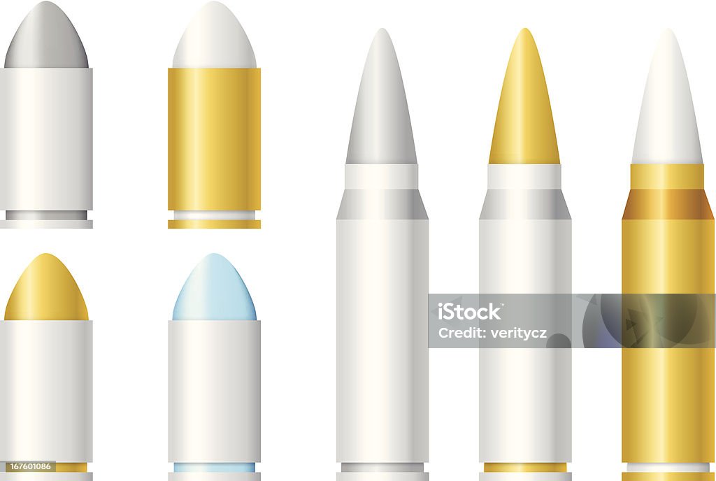 Vector Cartoon Bullets Of Different Sizes Stock Illustration - Download  Image Now - Animal Shell, Shotgun, Bullet Cartridge - iStock