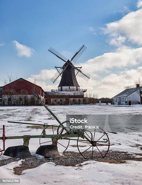 Damgaard Windmill Near Aabenraa In Denmark Stock Photo - Download Image Now - Agriculture, Architecture, Cultures