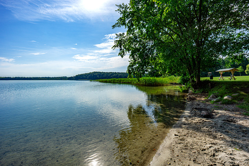 Breiter Luzin lake in Feldberger Seenlandschaft - Mecklenburg, Germany