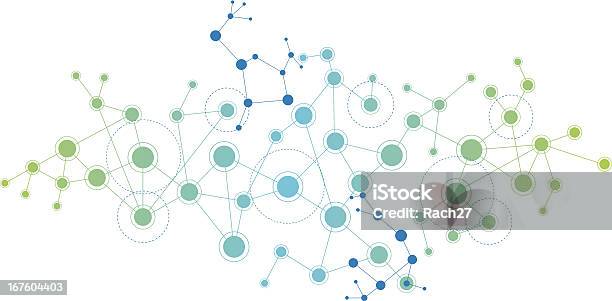 Network Themed Background Stock Illustration - Download Image Now - Connection, Spotted, Connect